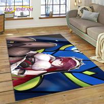 3D Naujausias Genshin Impact Animacinis Žaidimų Kilimas Svetainės Miegamojo Namų Dekoras, Neslystantis Grindų Kilimėlis Sofai Dekoracija Dovana 40x60cm( 15x23in )