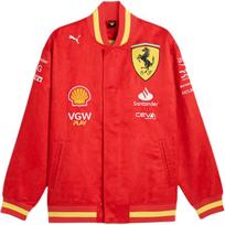 Puma Ferrari Collection Waterproof Fashion Logo Long Sleeve Jacket Men Jacket Red Yellow 763606-01 S