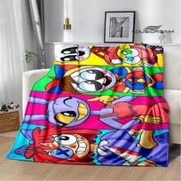 NUOSTABUS SKAITMENINIS CIRKAS Animacinis pledas Šilti flaneliniai pledai Minkštas jaukus pledas Sofos kelioninis pledas lovos paklodės Gimtadienio dovana 75x90CM30x35inch