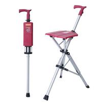 Dvigubo naudojimo sulankstomas vaikščiojimo lazda-kėdė su sėdyne: Nešiojama elektrinė ramentas su vieno mygtuko atidarymu/uždarymu Storage 85cm, Open 71.5cm