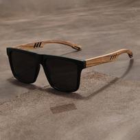 Suitable for Men and Women Ultra Light and Fashionable Glasses Retro Walnut Style Ideal for Casual Dressing
