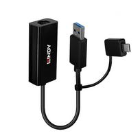 Lindy USB 3.2 Gen 1 Gigabit Ethernet Converter Typ A und Typ C (43412)