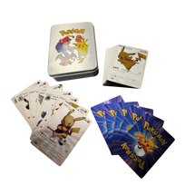 Pokemon kortos metalinėje dėžutėje 50vnt. - Sidabrinės