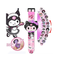 Sanrio Kuromi vaikiškas laikrodis su projekcija