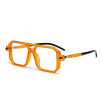Unise Trendy Design Uv400 Shades Vintage Square Sunglasses For Men Women Fashion Retro Double Bridge Sun Glasses Eyewear as pic
