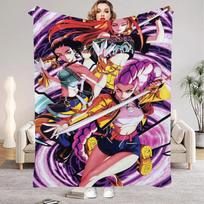 kpop Demon Hunters Huntrix Blankets Quality Soft Warm Throw Blanket Winter Kids Couch Bed Fluffy Bedspread 75 x 100cm
