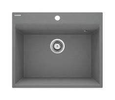 Deante ZRC_S10A - Virtuvės kriauklė CORIO 50x60 cm granito / metalinės pilkos spalvos