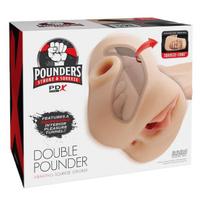 Masturbatorius PDX Plus Double Pounder Vibrating Squeeze Stroker