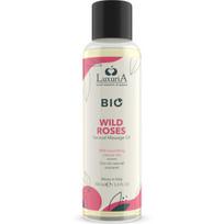 Masažo aliejus IntimateLine Luxuria Bio Wild Roses, 100 ml