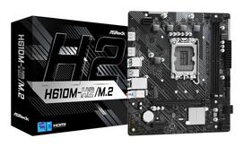 ASROCK Motherboard||Intel H610|LGA1700|Micro-ATX|DDR4 Memory|2 Memory Slots|1xPCI-Express 3.0 1x|1xPCI-Express 4.0 16x|1xM.2|2xHDMI|4xUSB 2.0|2xUSB 3.2|1xPS/2|1xRJ45|3xAudio Jack|H610M-H2/M.2