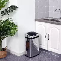 Automatinė jutiklinė šiukšlių dėžė IR, 30 l, kvadratinė