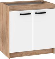 Apatinė virtuvės spintelė Meblocross Rodos ROD-08 S80, sonoma šviesi/balta