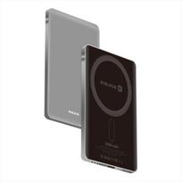 Atsarginis maitinimo šaltinis ("Power Bank") Evelatus PD20W 5000mAh išorinė baterija „MagLink Elite“ su belaidžiu įkrovimu EVEP02PBMES sidabrinė