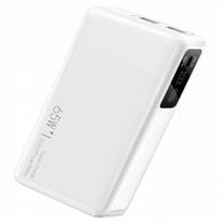 Atsarginis maitinimo šaltinis ("Power Bank") „Evelatus Evelatus“ išorinė baterija, 65 W, itin greitas įkrovimas, 20000 mAh, balta