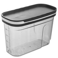 Birių produktų talpykla su dozatoriumi pilka Orion Grey 125 l