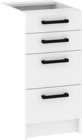 Virtuvinė spintelė Meblocross Korfu KOR-04-S40-4SZ, balta