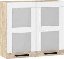 Virtuvinė spintelė Meblocross Korfu KOR-19 - W80-PN, ažuolo spalvos/balta