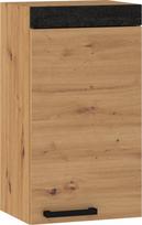 Viršutinė spintelė Meblocross Rodos ROD-13 W40, ąžuolo artisan/juoda