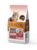 Quattro visavertis sausas pašaras suaugusioms jautrioms katėms su lašiša ir kriliu, 1,5 kg