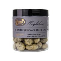 Migdolai su baltuoju šokoladu ir kava, 120 g