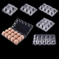 100vnt Daugkartinės Skaidrios Plastikinės Kiaušinių Dėžutės