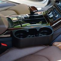 Automobilio puodelio laikiklio organizatorius su dviem laikikliais , Juoda