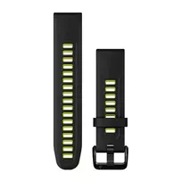 Garmin QuickFit 20 mm juodai geltona silikoninė apyrankė