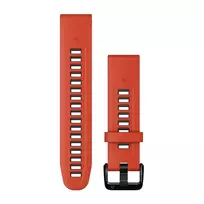 Garmin QuickFit 20 mm raudona grafito silikoninė apyrankė