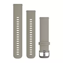 Garmin greitai atsegama 20 mm šviesiai ruda silikoninė apyrankė