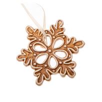 Iš keramikos eglutės papuošimas ø 6 cm Gingerbread Flake – Dakls