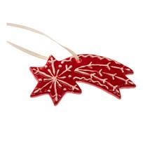 Iš keramikos eglutės papuošimas 9 cm Gingerbread Comet – Dakls