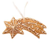 Iš keramikos eglutės papuošimas 9 cm Gingerbread Comet – Dakls