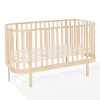 Apvali kūdikio lova 140×70, GRAND, medinė, ATB