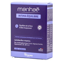 Maisto papildas Manhaé Intima Equilibre makšties mikrofloros ir gleivinės balansui VITAVEA N30