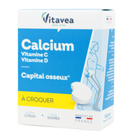 Maisto papildas Kalcis + vitaminai C ir D3 VITAVEA N24
