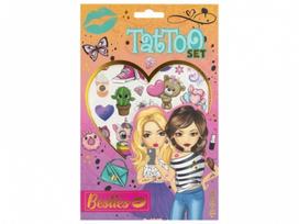 Laikinų tatuiruočių rinkinys mergaitėms, 2l. 140012 BESTIES Nr.1 Grafix