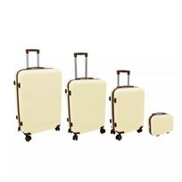 4 dalių lagaminų rinkinys 98L (48x29x75cm) + 60L (42x25x64cm) + 43L (36x23x56cm) + 15L (24x17x33cm) balta 128228010 ORDINETT