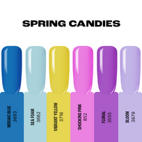 Gelinio nagų lako rinkinys "Sincero Salon" SPRING CANDIES, 6 vnt. x 6 ml