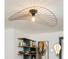 Brilagi - LED paviršinis lubų šviestuvas CERIA WIRE 1xE27/40W/230V 60x80 cm bronzinis