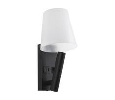 LED sieninis šviestuvas su USB prievadu, 2 W, 230 V, 3000 K, juodas/baltas