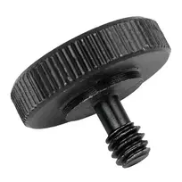 Caruba adapterio varžtas 1/4"M 1/4"F su metaline rankena juoda