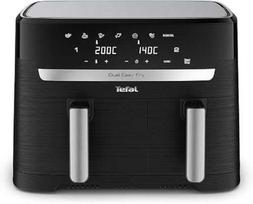 Gruzdintuvė TEFAL Dual Easy Fry Essential Airfryer | EY901N | Galia 2700 W | Talpa 8,3 L | Juodas
