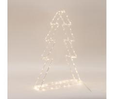 LED lauko kalėdinė dekoracija 120xLED/2,1W/230V IP44 šiltai balta eglutė 60 cm