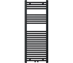 Novaservis - Vonios kambario kopėčių tipo rankšluosčių radiatorius 490W/230V 120x45 cm juodas, tiesus