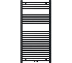 Novaservis - Vonios kambario kopėčių radiatorius 644W/230V 120x60 cm juodas tiesus