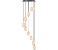Zuma Line 003064-034749 - LED liustra ant laido AKARI LED/55W/230V, skersmuo 63 cm, auksinė