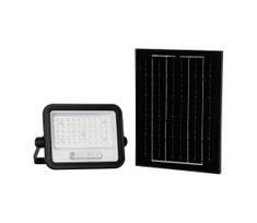 Reguliuojamas saulės LED prožektorius LED/100W/3,2V IP65 5000 mAh juodas + nuotolinis valdymas