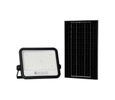 Dimeriuojamas LED saulės prožektorius LED/200W/3,2V IP65 10000 mAh juodas + su nuotolinio valdymo pultu