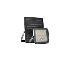 LED saulės prožektorius su jutikliu LED/10W/3,7V 4000K IP65 3600 mAh + nuotolinis pultas