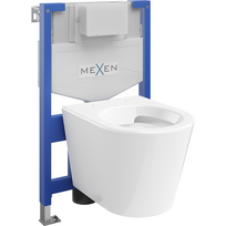 Mexen Rico paslėptas WC komplektas Fenix XS-F su WC dubeniu, blizgi balta - 6803372XX00